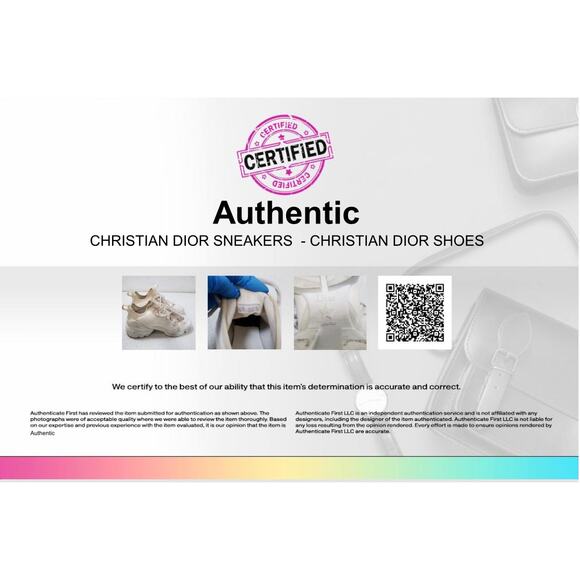 Dior D "All White" Connect Sneakers Size 37.5 - Picture 14 of 14